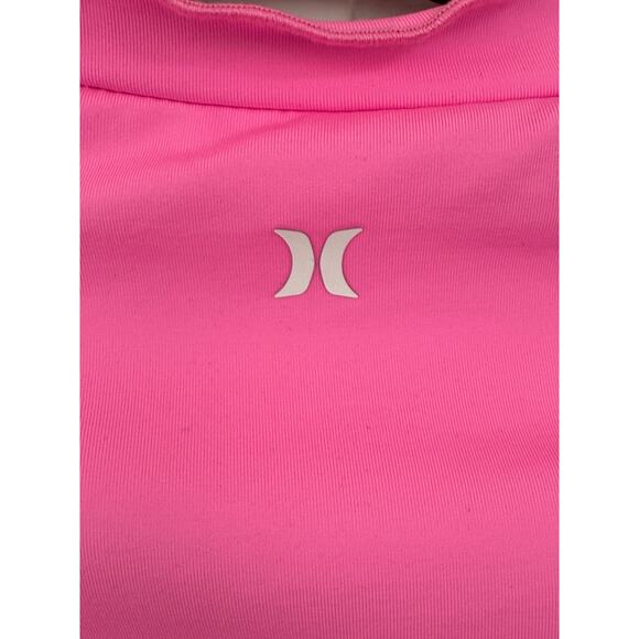 Loveshackfancy X Hurley Womens Med Pink Bling Heart Rashguard Surfing Beachy New - Picture 5 of 9